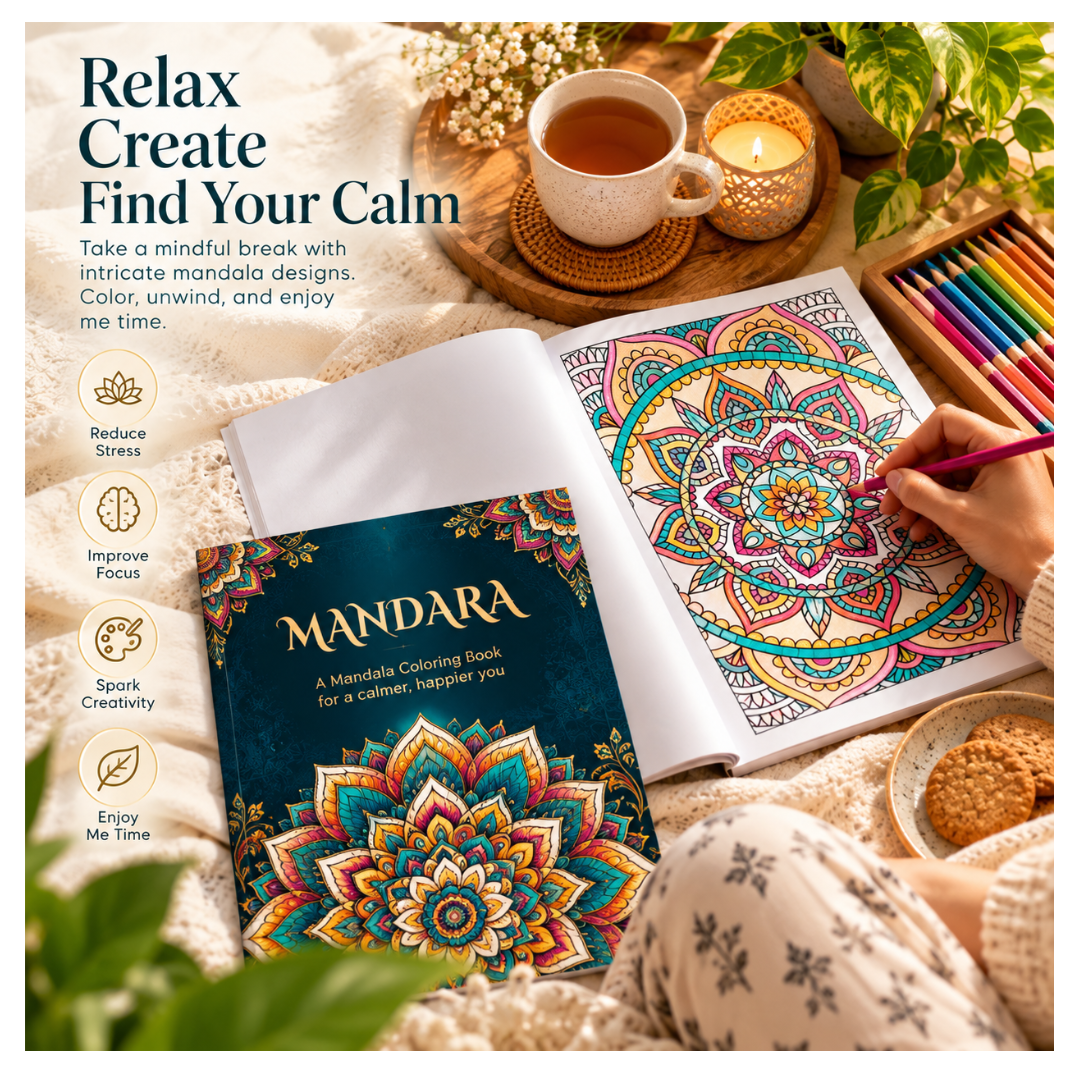 A quiet Mandara coloring moment