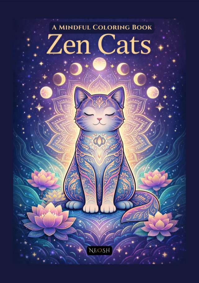 Zen Cats coloring book